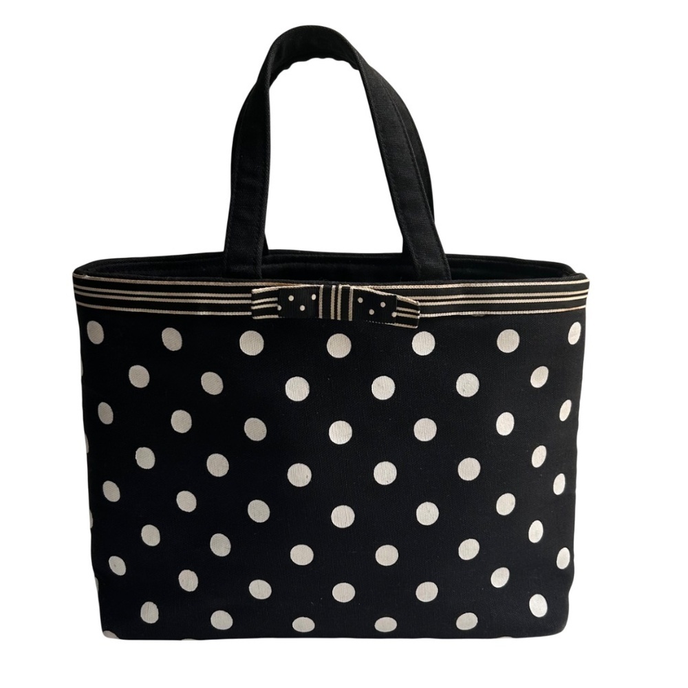White House Black Market Polka Dot Tote Bag